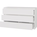Komoda z 6 Szufladami 120x40x73cm Do Salonu Sypialni Biała Tasso T6-120
