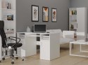Biurko Komputerowe Białe 3 Szuflady Szafka Półki Do Biura 120x60x75 Adik