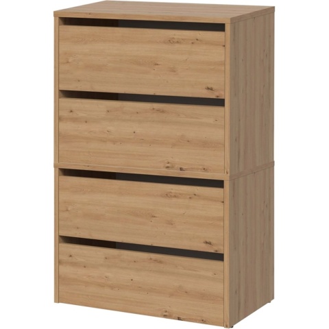 Szafka Na Buty Modułowa x2 Do Przedpokoju Schowek obuwie Artisan 60x88x36