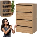 Szafka Na Buty Modułowa x2 Do Przedpokoju Schowek obuwie Artisan 60x88x36