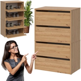 Szafka Na Buty Modułowa x2 Do Przedpokoju Schowek obuwie Artisan 60x88x36