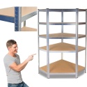 Regał Magazynowy Metalowy Do Piwnicy Garażu 5 Półek max 875 kg 90x180x40