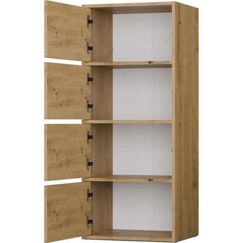 Komoda Szafka 4 Półki Drzwi do salonu Tip-On Artisan LAMA 50x119x40 cm