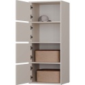 Komoda Szafka 4 Półki Drzwi do salonu Tip-On Kaszmir LAMA 50x119x40 cm