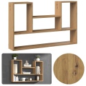 Półka Wisząca Ścienna Na Książki Regał Do Salonu Artisan 100x60x16 Diego 7P