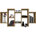 Regał Wiszący Do Salonu Na Książki Półka Ścienna Artisan 130x65x20 Diego 12P