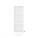 Szafka Łazienkowa Wisząca Biała Do Łazienki 3 Półki Wąska 35x67x30 Kate