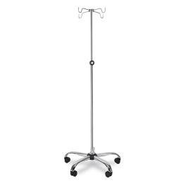 UBM SK-4 CHROM Stojak do kroplówek z 4 uchwytami, chromowany, regulowany
