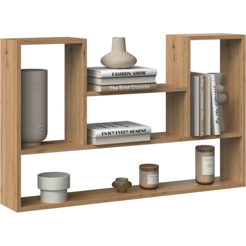 Regał Wiszący Do Salonu Na Książki Półka Ścienna Artisan 100x60x16 Diego 7P