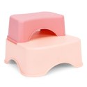 Nakładka na toaletę ze schodkami podestem dla dzieci różowa ECOTOYS