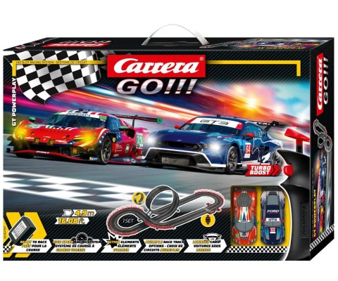 Tor Wyścigowy Elektryczny Samochodowy Carrera Go 20062597 GT Powerplay 4,9m