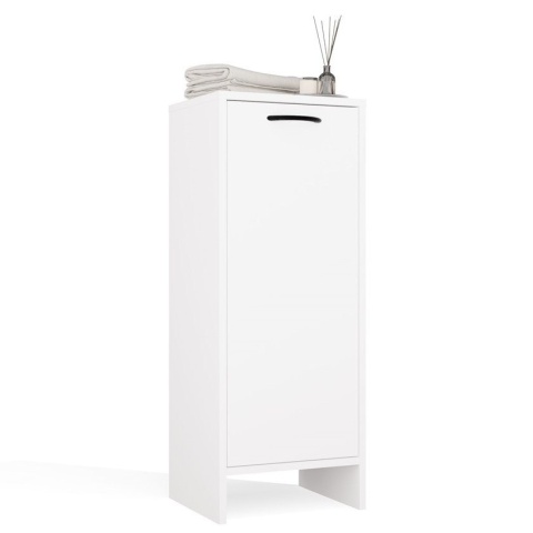 Szafka Łazienkowa Stojąca Biała Do Łazienki 3 Półki Wąska 35x90x30 cm Kate