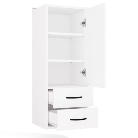 Szafka Łazienkowa Wisząca Biała Do Łazienki 3 Półki 2Szuflady 35x67x30 Kate