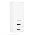 Szafka Łazienkowa Wisząca Biała Do Łazienki 3 Półki 2Szuflady 35x67x30 Kate