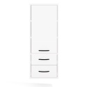 Szafka Łazienkowa Wisząca Biała Do Łazienki 3 Półki 2Szuflady 35x67x30 Kate