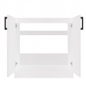 Biała Szafka Kuchenna Stojąca Dolna pod zlew lub blat Sonne D 80 Mat