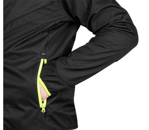 KURTKA MIX&MATCH SOFTSHELL CZARNO-ŻÓŁTA ROZMIAR XL