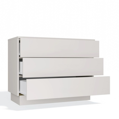 Komoda z 3 szufladami Do Salonu Sypialni Amelia 3S Szafka Kaszmir Beż 85 cm