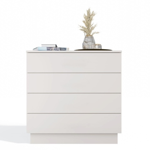Komoda z 4 szufladami Do Salonu Sypialni Amelia 4S Szafka Kaszmir Beż 85 cm