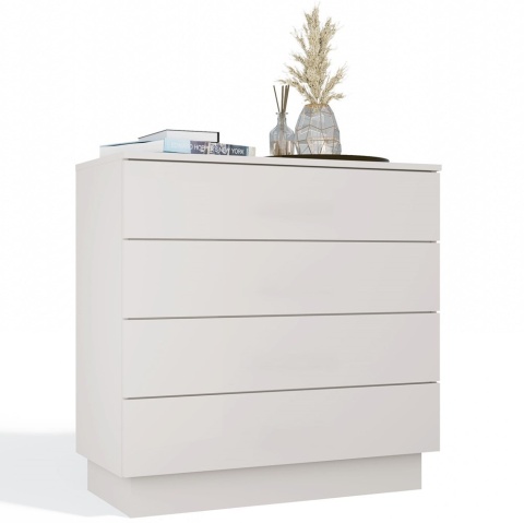 Komoda z 4 szufladami Do Salonu Sypialni Amelia 4S Szafka Kaszmir Beż 85 cm