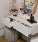 Toaletka Kosmetyczna z 2 Szufladami Konsola Wisząca Kaszmir Gaja 110x40 cm