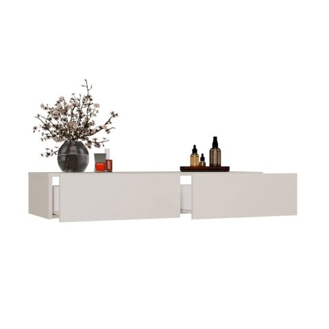Toaletka Kosmetyczna z 2 Szufladami Konsola Wisząca Kaszmir Gaja 110x40 cm