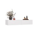 Toaletka Kosmetyczna Biała z 2 Szufladami Konsola Wisząca Gaja 110x40 cm