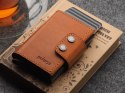 Portfel DOPPIO Max Pularys Skóra Nomad koniak 6,5x9,5x2,5 cm