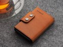 Portfel DOPPIO Max Pularys Skóra Nomad koniak 6,5x9,5x2,5 cm