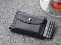 Portfel DOPPIO Max Pularys Skóra Nomad granatowy 6,5x9,5x2,5 cm