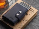 Portfel DOPPIO Max Pularys Skóra Nomad granatowy 6,5x9,5x2,5 cm