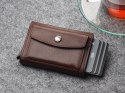 Portfel Skórzany Męski Brązowy Skóra Nomad RFID Pularys DOPPIO-M Na Prezent