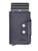Portfel DOPPIO Pularys Skóra Nomad granatowy 6,5x9,5x2,5 cm