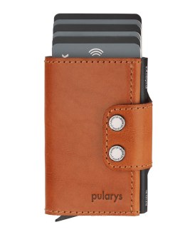 Portfel DOPPIO Pularys Skóra Nomad koniak 6,5x9,5x2,5 cm