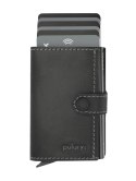 Portfel HIKER Pularys Skóra Hunter czarny 7x10x2,5 cm