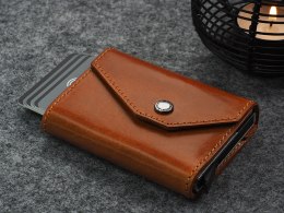 Portfel PORTER Go Pularys Skóra Nomad koniak 6,5x10x2,5 cm