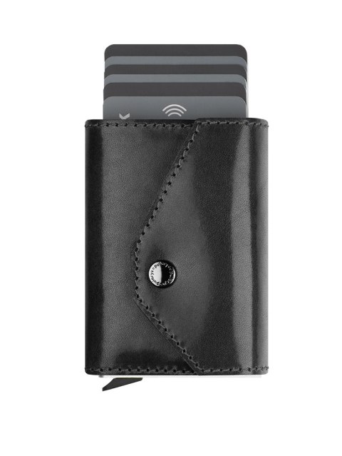 Portfel PORTER Go Pularys Skóra Nomad czarny 6,5x10x2,5 cm