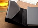 Portfel PORTER Go Pularys Skóra Italia czarny 6,5x10x2,5 cm
