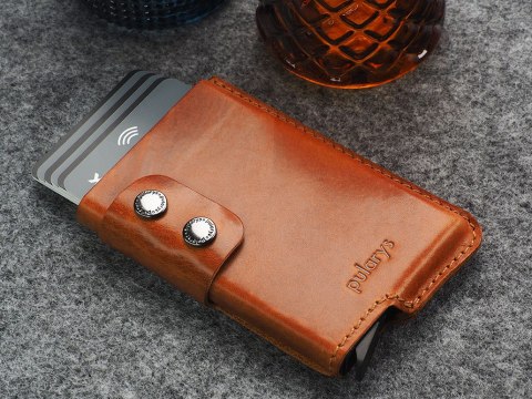 Portfel FUNKY Pularys Skóra Nomad koniak 7x10x2 cm