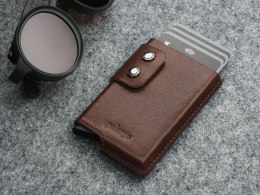 Portfel FUNKY Pularys Skóra Nomad brązowy 7x10x2 cm