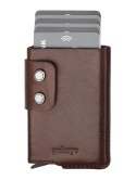 Portfel FUNKY Pularys Skóra Nomad brązowy 7x10x2 cm
