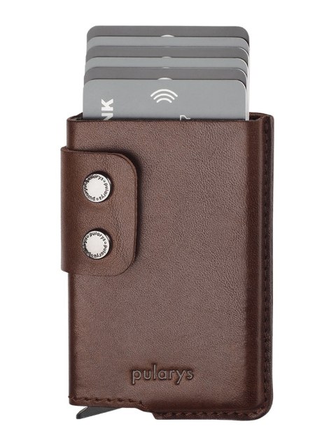 Portfel FUNKY Pularys Skóra Nomad brązowy 7x10x2 cm