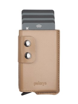 Portfel FUNKY Pularys Skóra Italia beżowy 7x10x2 cm