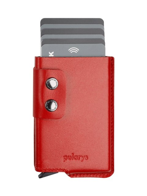 Portfel FUNKY Pularys Skóra Italia Czerwony 7x10x2 cm