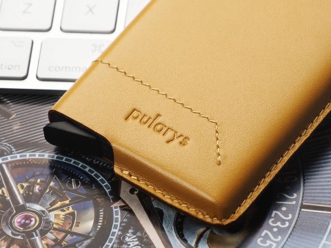Portfel GOBI Pularys Skóra Italia żółty 7x10x1 cm