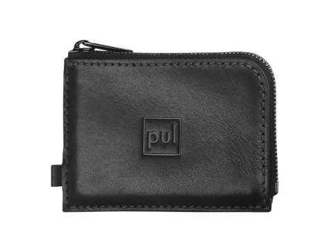 Portfel OLDTIMER SLIM Pularys Skóra Nomad czarny 10,5x7 cm