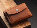 Portfel SOLO Max Pularys Skóra Nomad koniak 7,5x9,5x3 cm