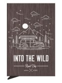 Etui na karty kredytowe RFID ZEN "INTO THE WILD" Pularys Aluminium szczotkowane brązowy 6x9,5x1 cm