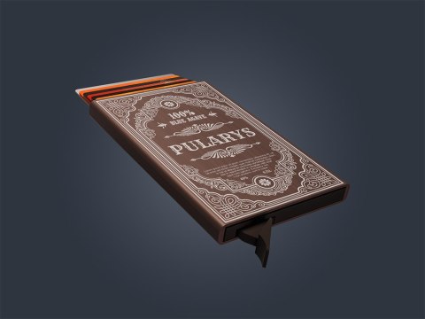 Etui na karty kredytowe RFID ZEN "TEQUILA" Pularys Aluminium szczotkowane brązowy 6x9,5x1 cm