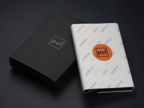 Etui na karty kredytowe RFID ZEN z uchwytem na AirTag Pularys Aluminium, Plastik pomarańczowy 6x9,5x1 cm